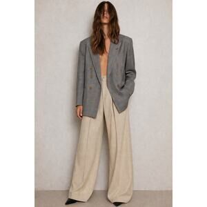 Vintage Christian Dior Oversized Blazer Suit Jacket Wool Tweed Designer Large